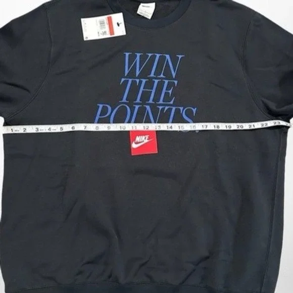 Nike Basketball "Win The Points" Crewneck Sweatshirt Large Black NWT IM7731 - Picture 6 of 8